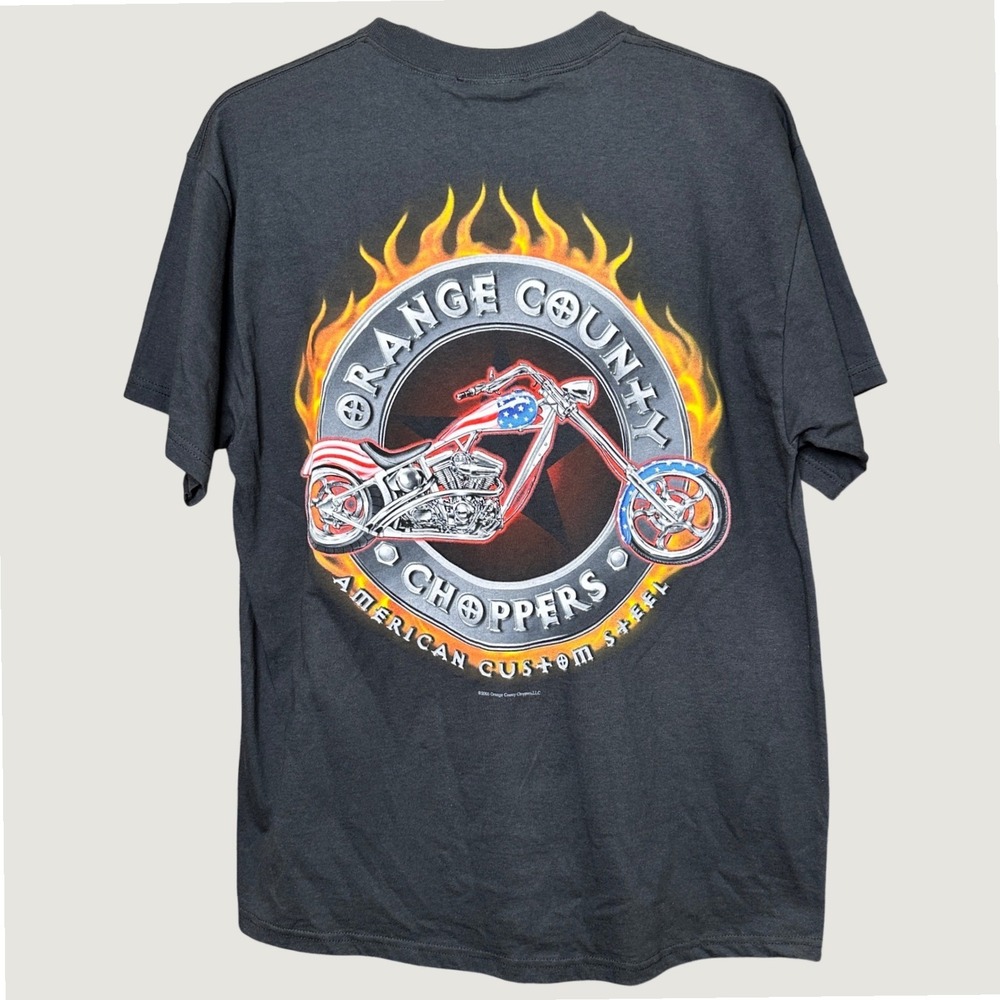 Vintage 2003 Orange County Choppers T-Shirt Black Graphic Tee Mens Large ODM
